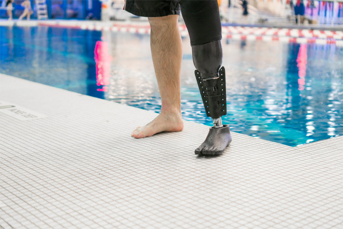 northwell health swimming prosthetic