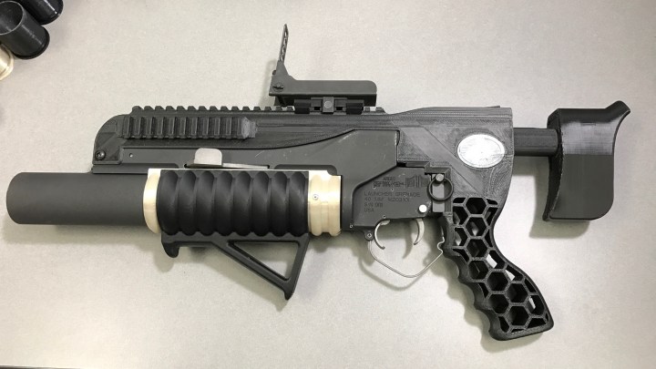 army 3d printed grenade launcher rambo