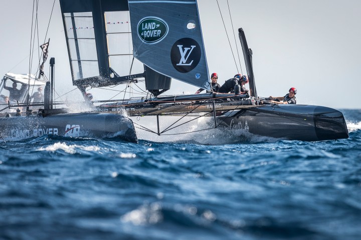 land rover bar americas cup yacht race open sail day  1 of louis vuitton america s world series toulon