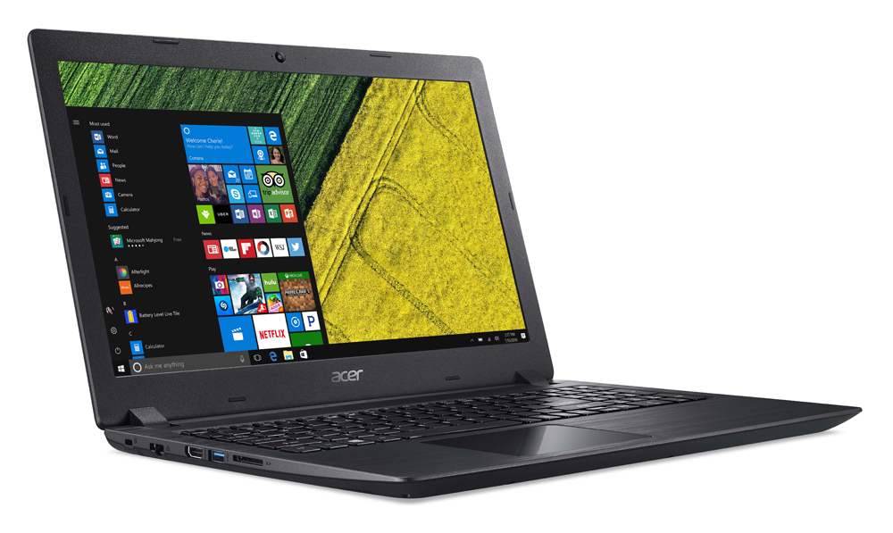 acer introduces new pcs at next event aspire 3 right facing