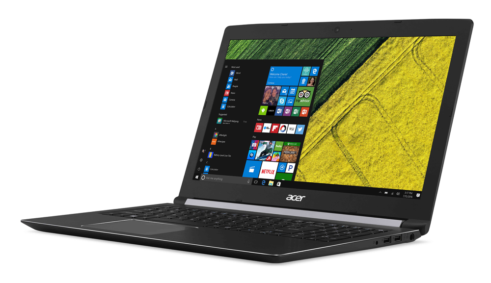 acer introduces new pcs at next event aspire 7 left facing