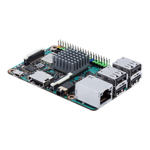 asus releases tinker board single computer in north america rear slanted