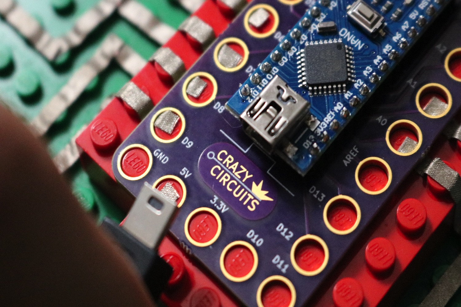 kickstarter crazy circuits lego set arduino