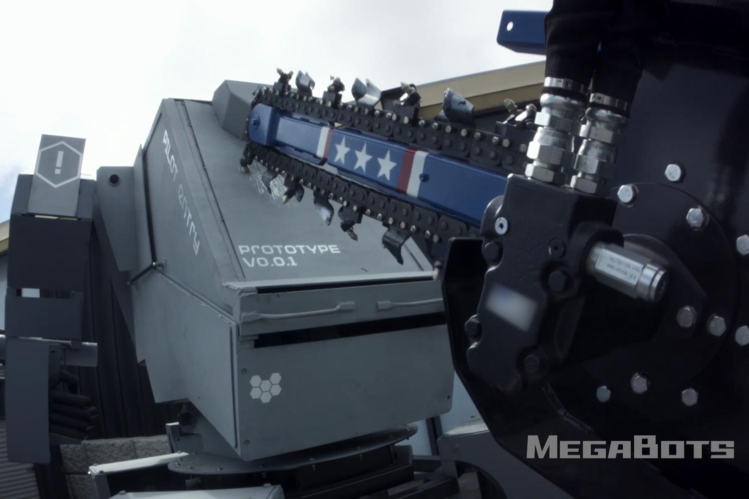 usa and japan are having a giant robot duel mkiii chainsaw