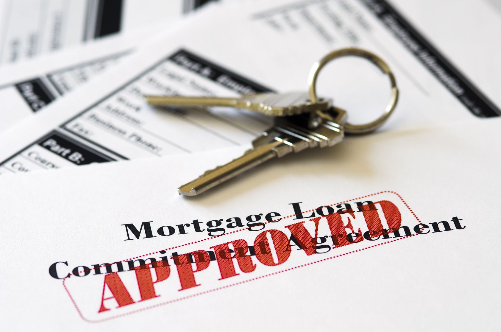approved loan mortgage documentation system 14556659  real estate document with house keys