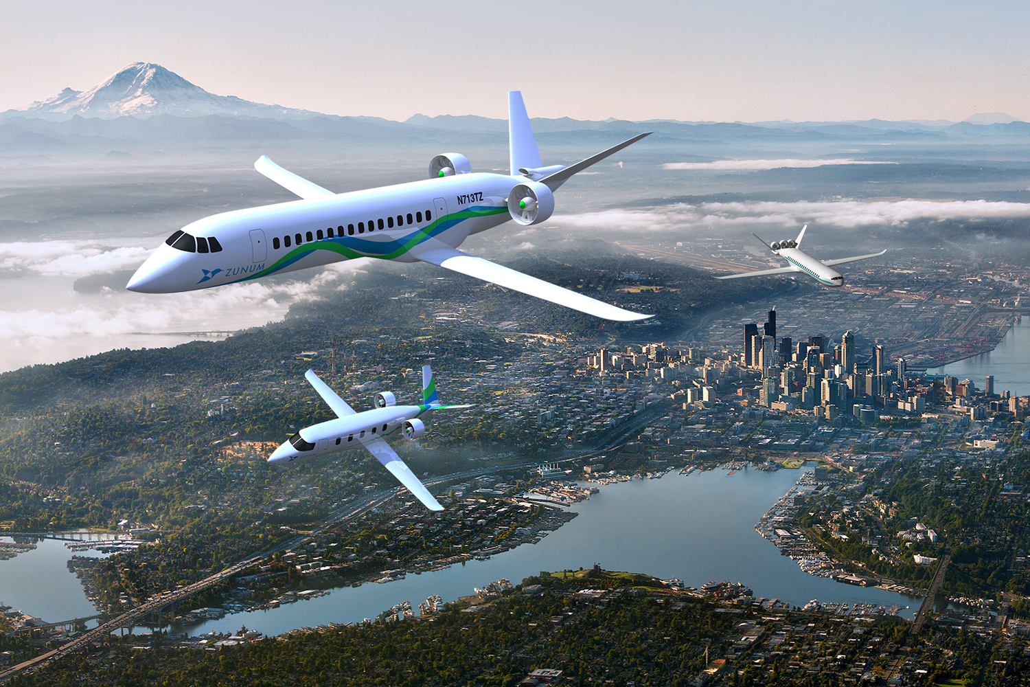 zunum aero hybrid electric planes cheaper faster cleaner 1