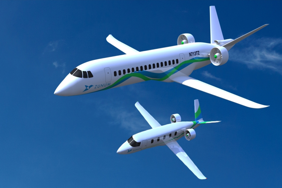 zunum aero hybrid electric planes cheaper faster cleaner 4