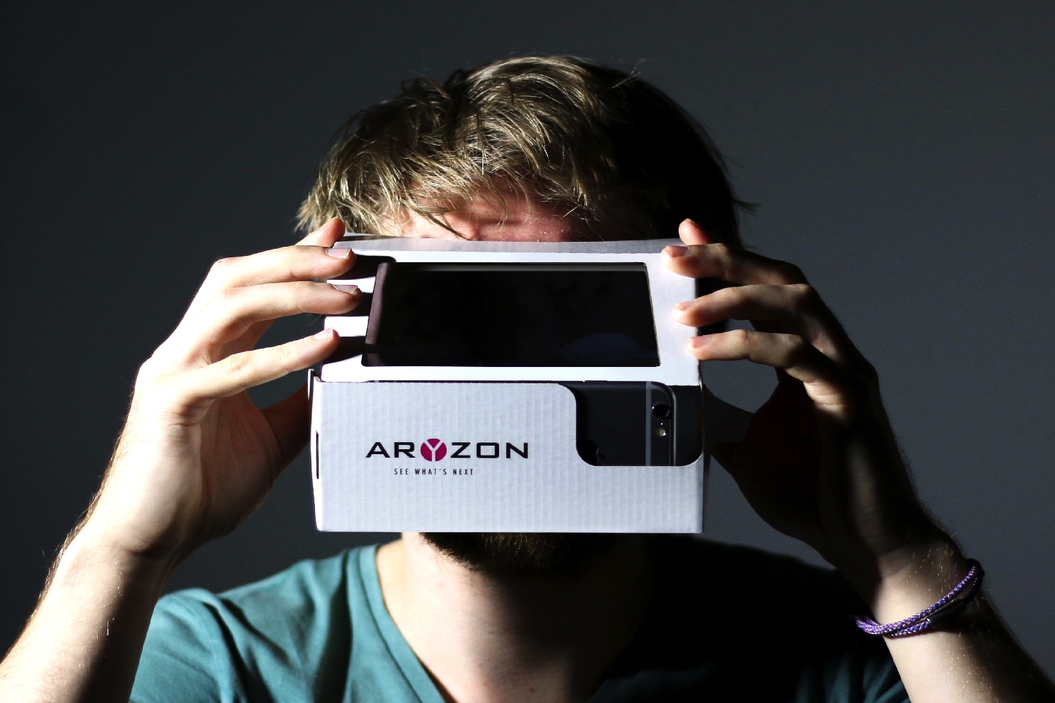 aryzon augmented reality kickstarter co founder using