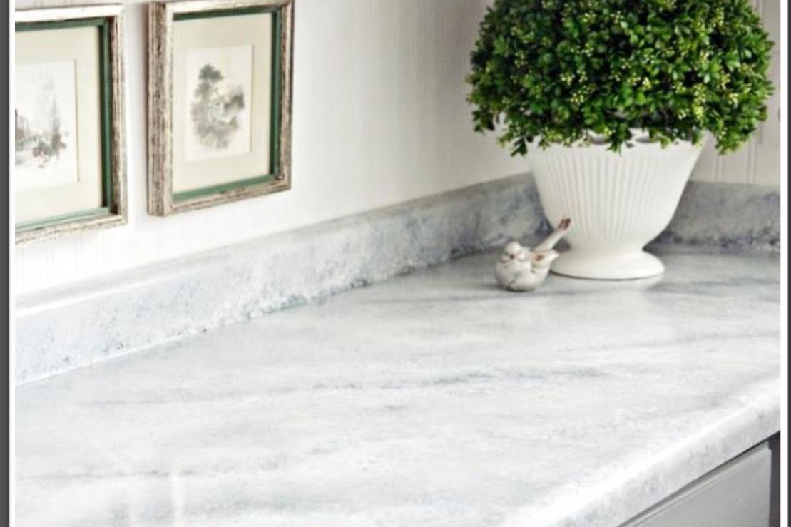 Faux marble finish