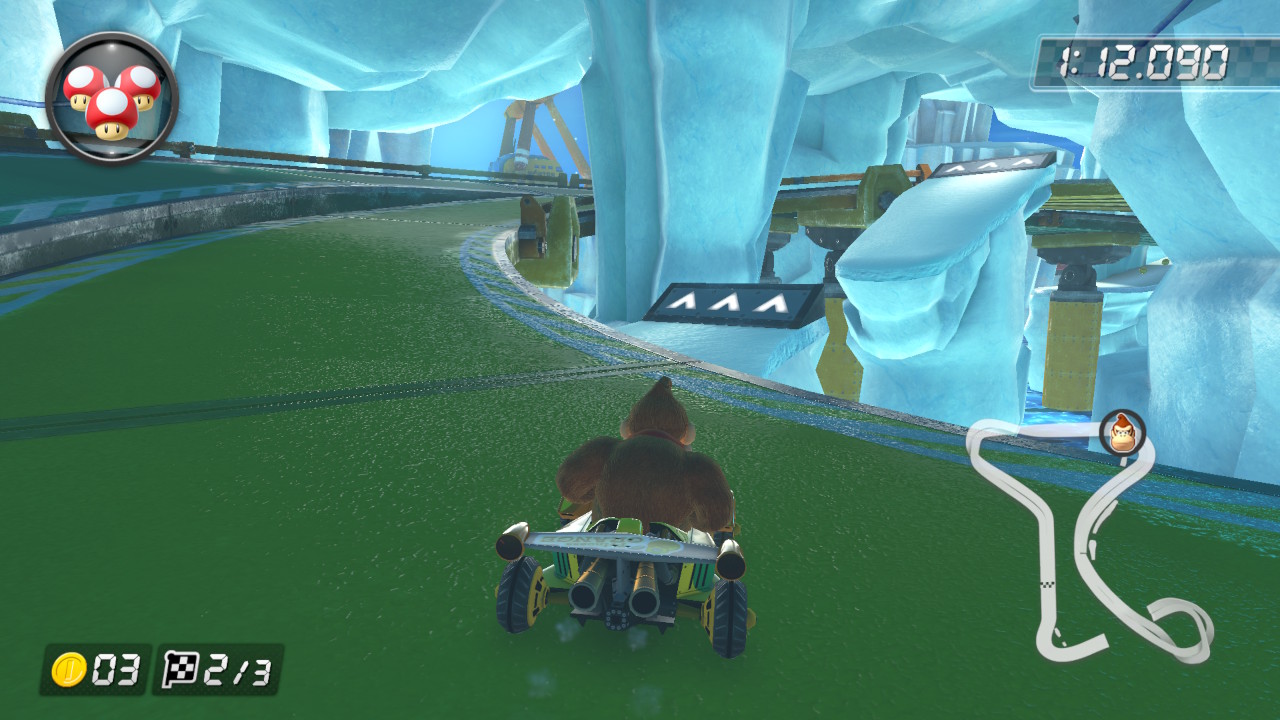 mario kart 8 shortcuts ice outpost