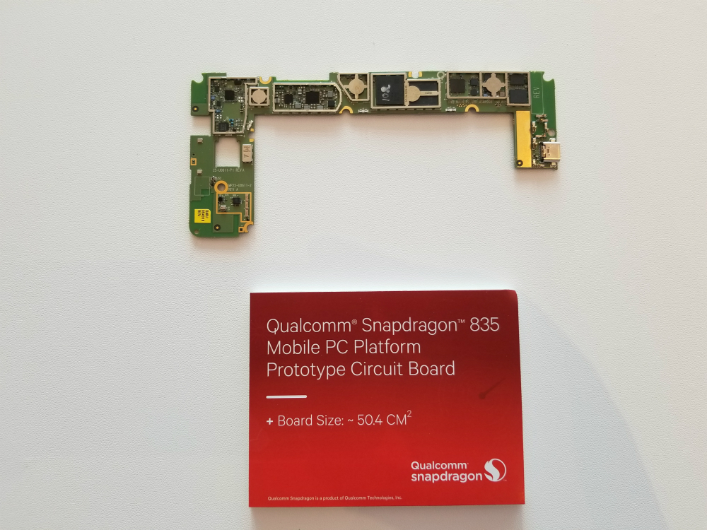 qualcom snapdragon 835 for windows 10 computex 2017 qualcomm mobile pc platform prototype circuit board