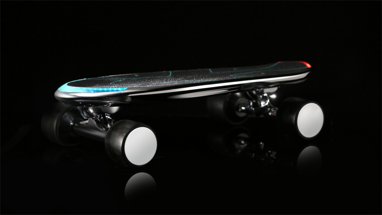 spectra electric skateboard silver 02