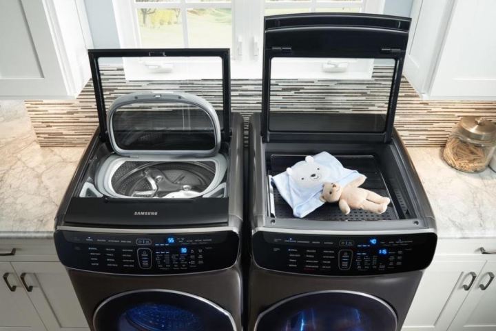 samsung flexwash two laundry loads at once flexdry and