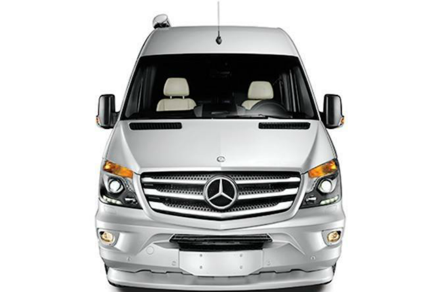 airstream interstate grand tour ext front view silver