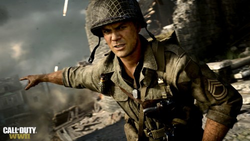 Call of Duty: WW2 review soldier pointing