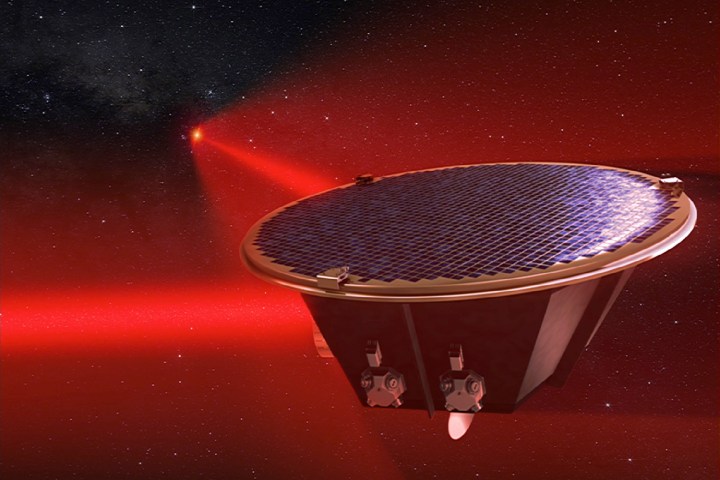 esa lisa mission 2034 mother spacecraft connected by lasers