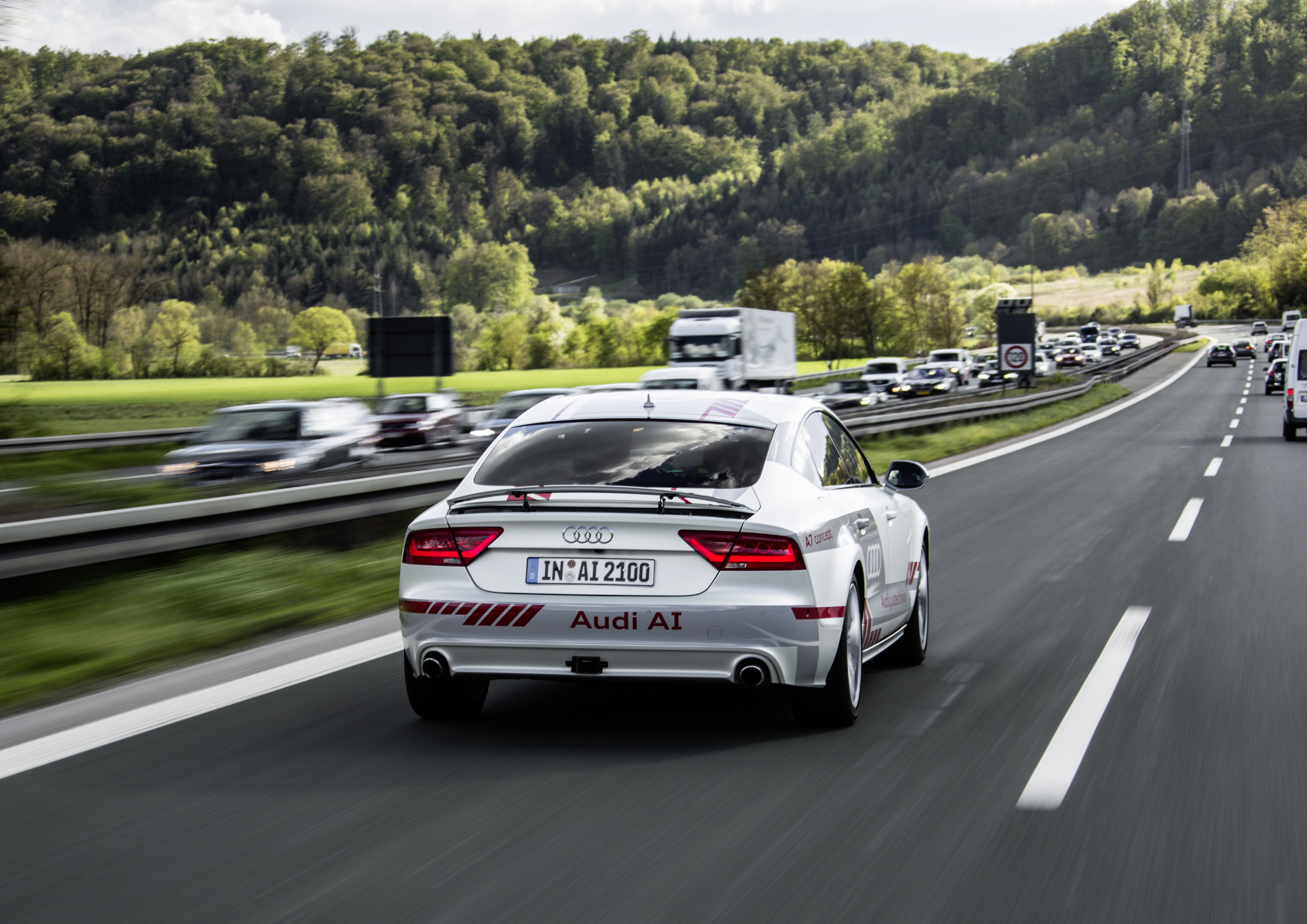 audi beyond initiative a7 piloted driving concept