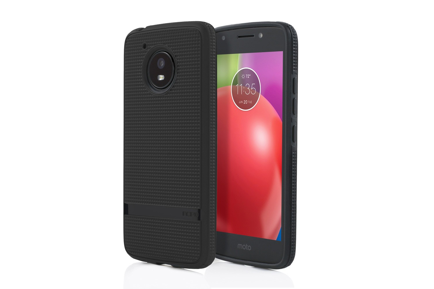 Shockproof - Digital Camo XT1723/XT1768 Drop-Protection Dual Layered Case w/Kickstand Rugged Cover Compatible with Motorola Moto E 4th Gen/Moto E4 