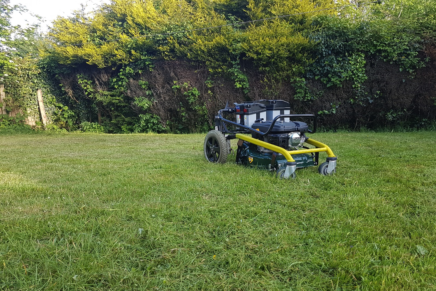 rc lawnmower kickstarter lawn chair