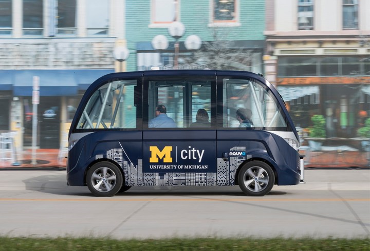 mcity navya driverless shuttle bus