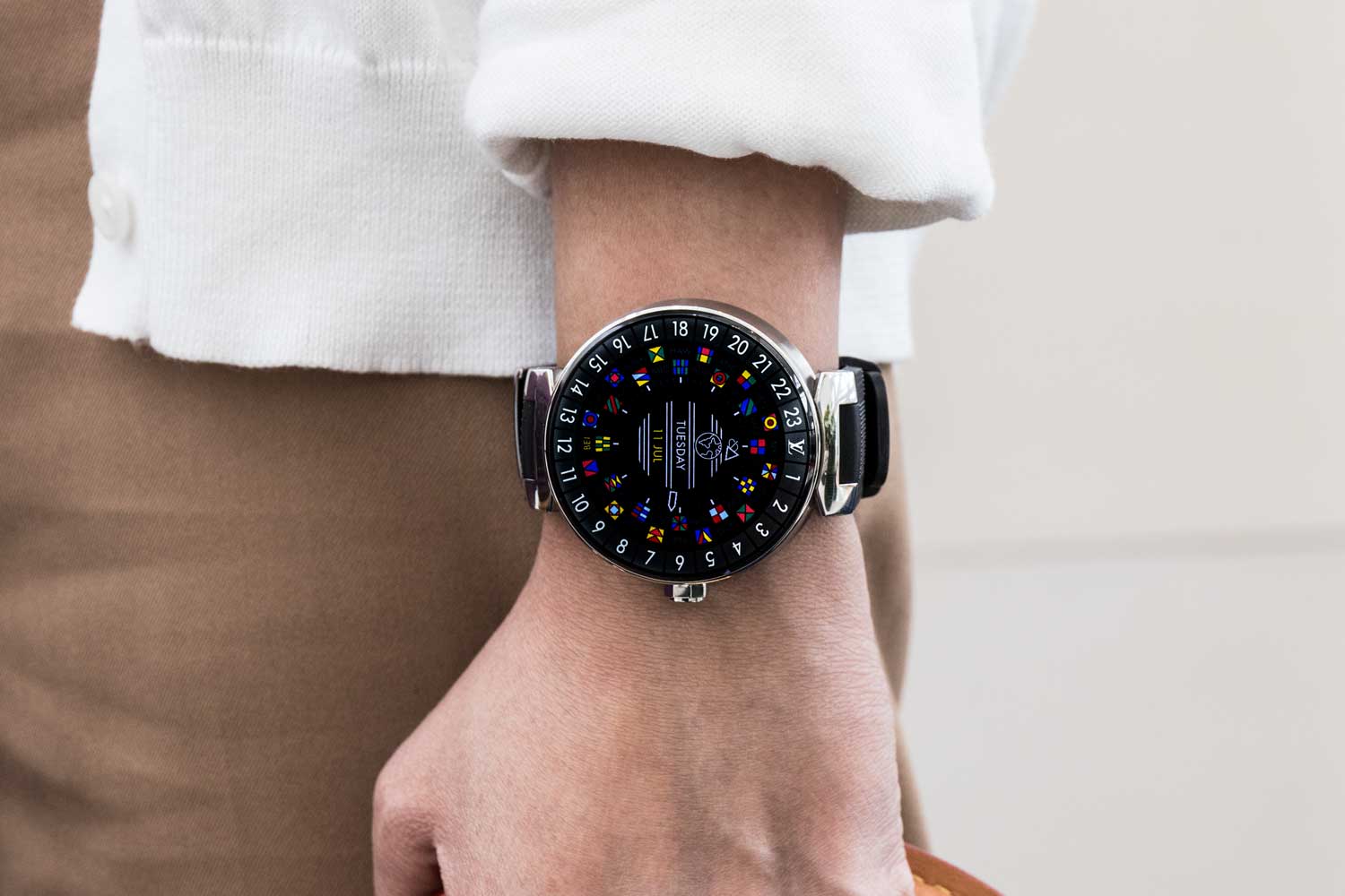 Louis Vuitton Tambour Horizon Light Up Connected Watch 2022 Ss, Multi