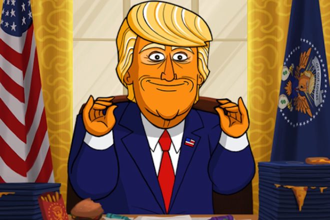 Cartoon President Trump