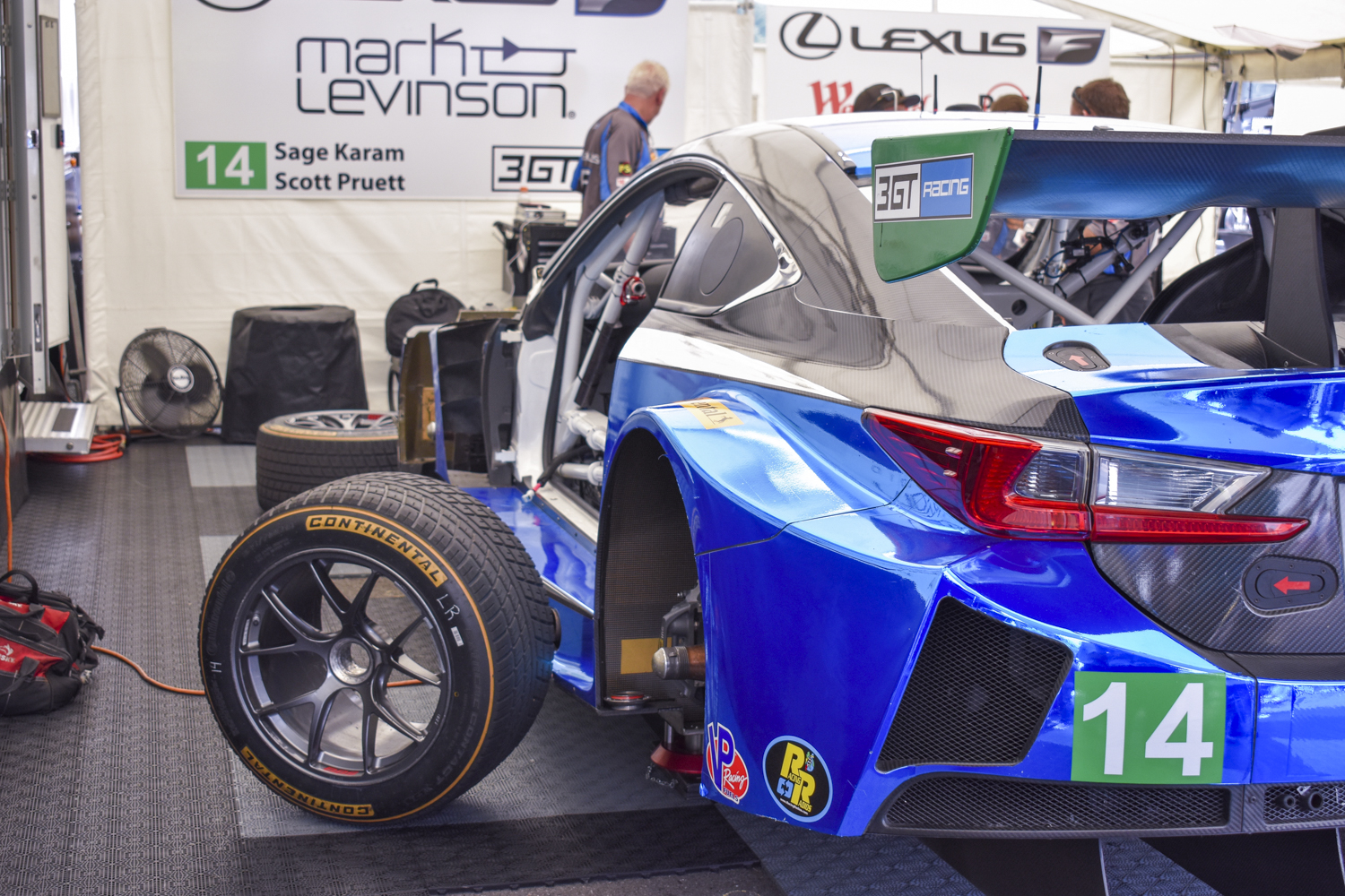 Wheel and front left of the Lexus RC F GT3