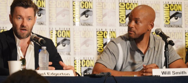 Joel Edgerton and Will Smith at San Diego Comic-Con 2017 for Bright on Netflix
