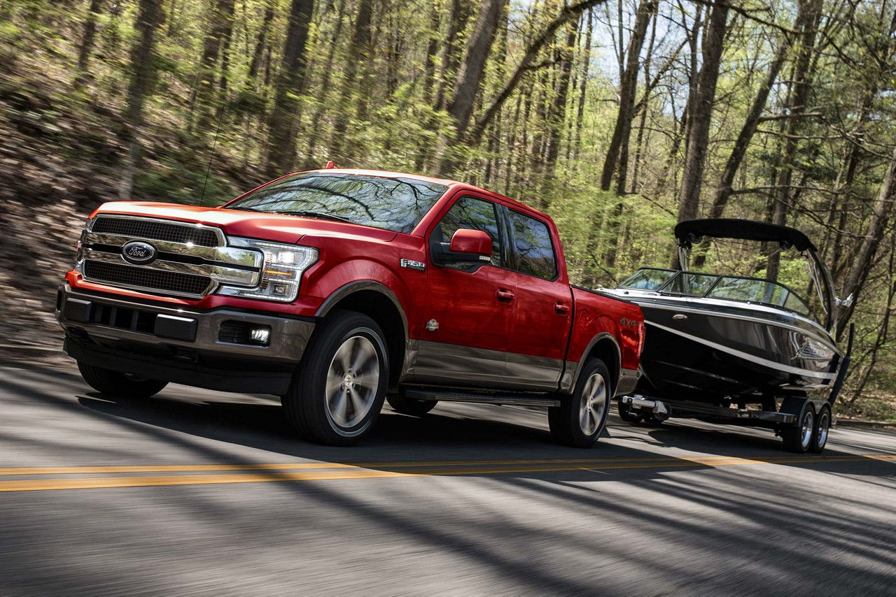 2018 Ford F-150 - towing a boat