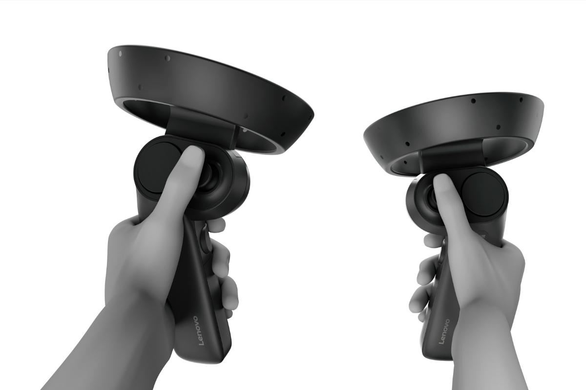 lenovo announces explorer windows mixed reality headset 26 vr controllers with hand