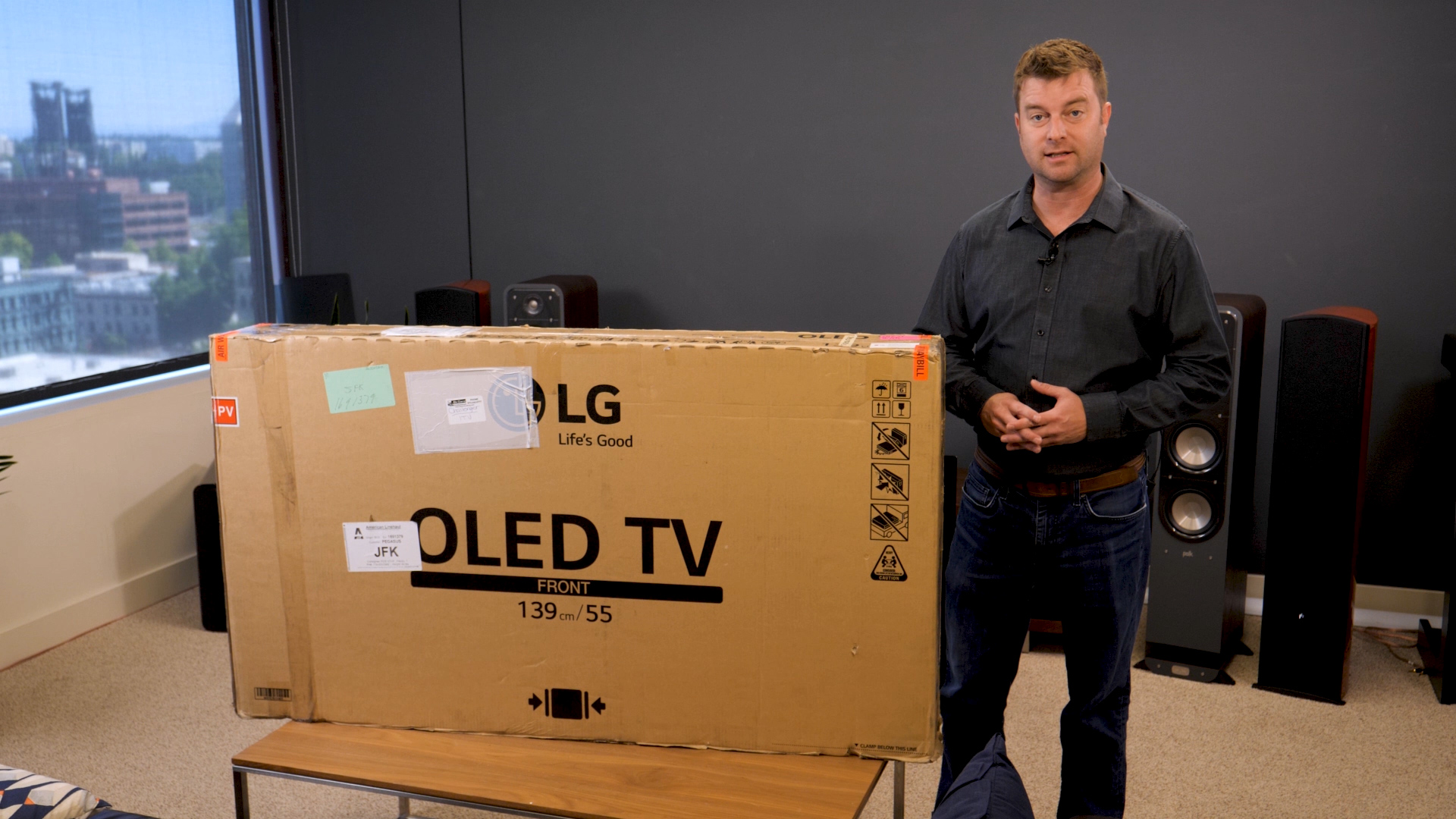 UNBOXING LG OLED TV C9 55 
