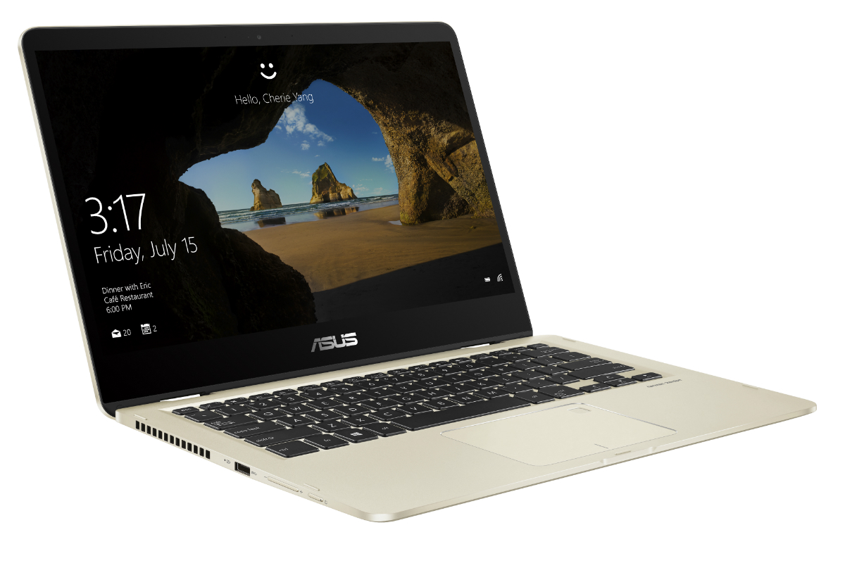 asus zenbook ifa 2017 news flip 14 ux461 product photo  1c icicle gold 07