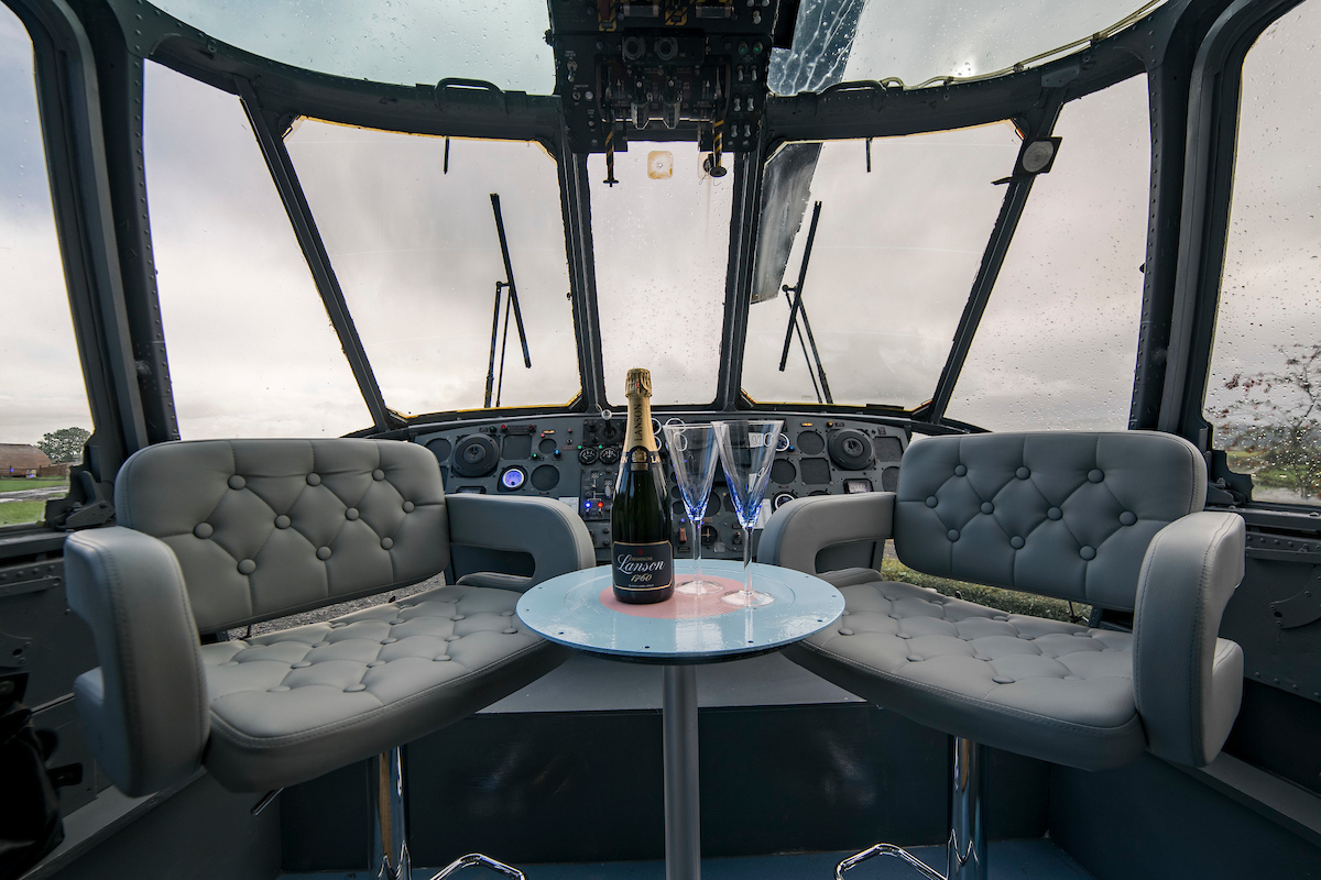 helicopter glamping