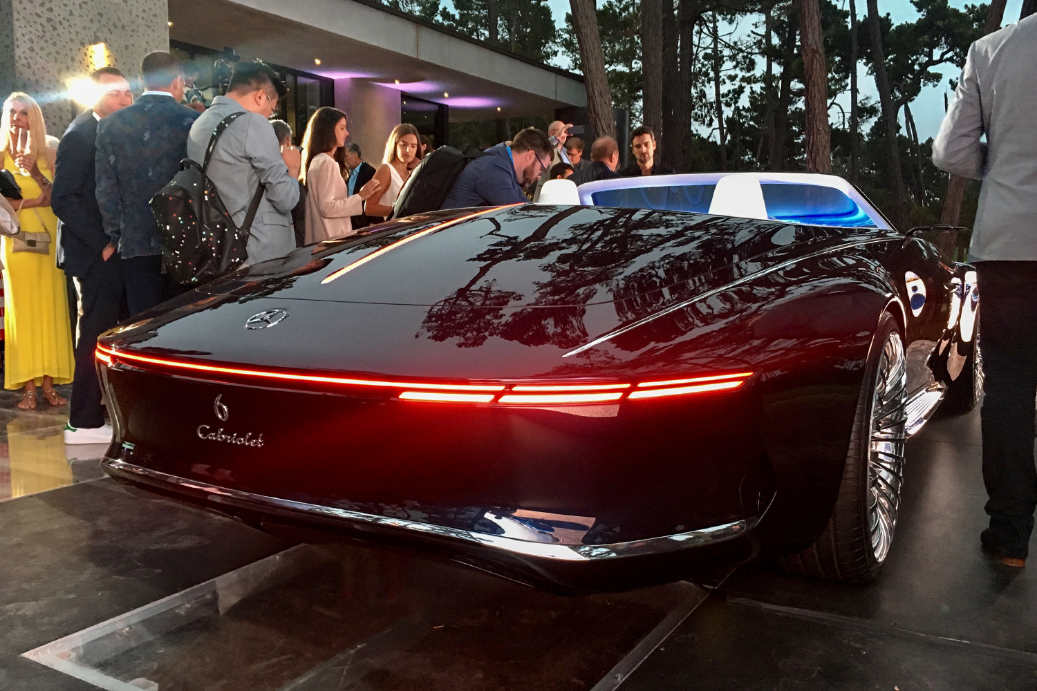 Monterey Car Week recap Mercedes Maybach Cabrio angle