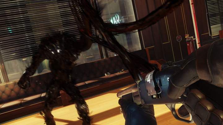 The player fights and Phantom in Prey.