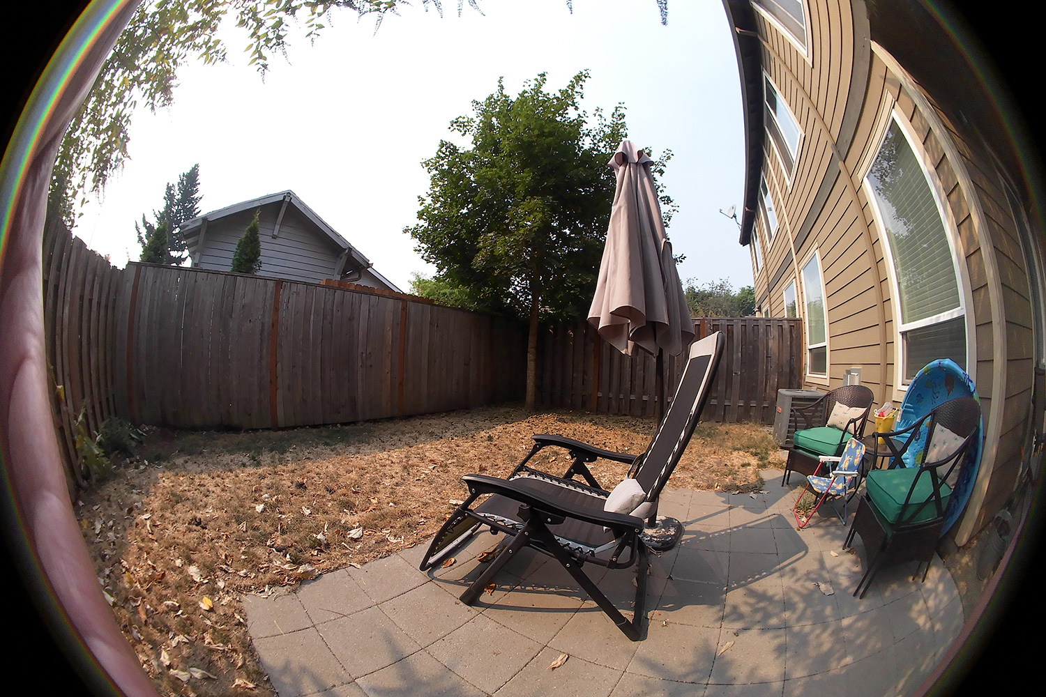 Kodak Pixpro Orbit360 4K camera sample patio dome