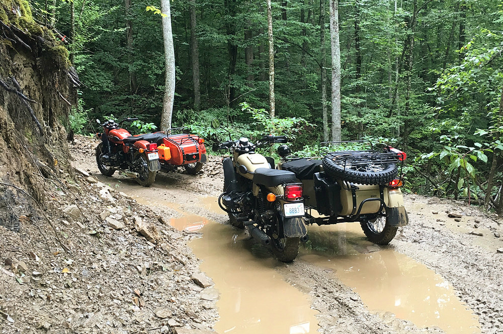 Jumping and mudding with sidecar motorcycles