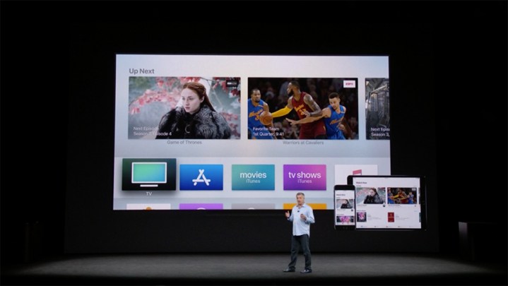 apple tv 4k event announcement up next.