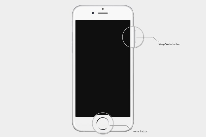 How to reset your iPhone with iPhone 8 and side buttons called out.