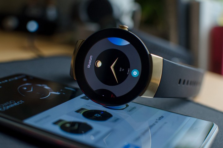 Movado Connect on phone faces