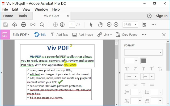 What kind of PDF is editable?
