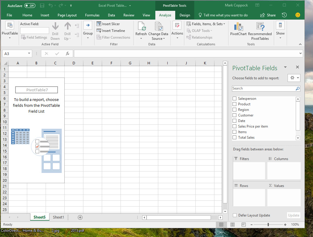 Pivot Table In Excel To Slice And Dice