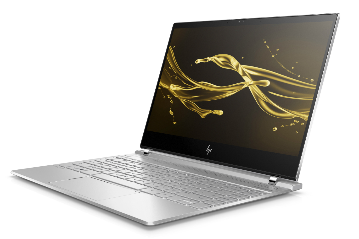 hp spectre line refresh quad core processors 13 laptop front left natural silver