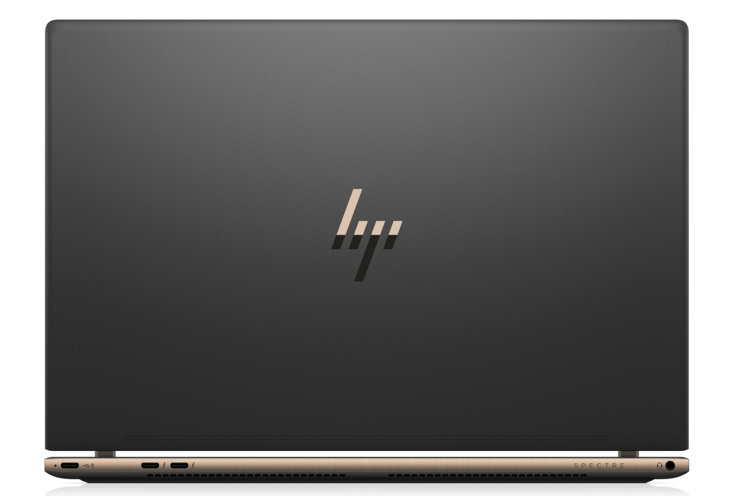 hp spectre line refresh quad core processors 13 laptop rear dark ash silver