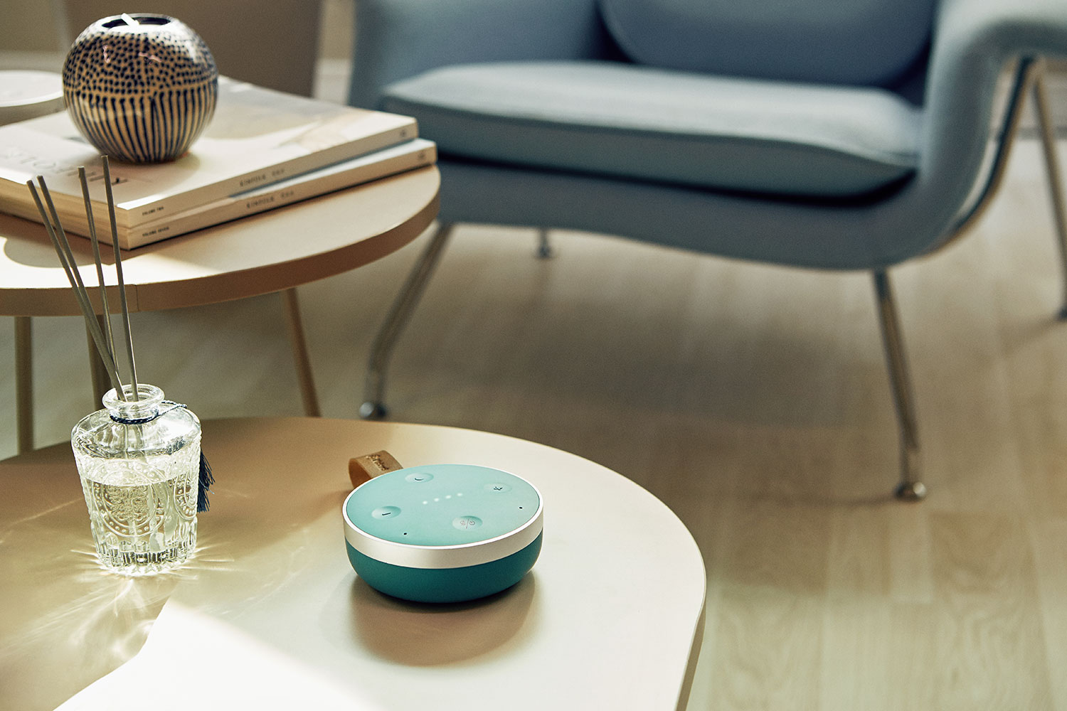 the tichome mini is a portable google assistant speaker review