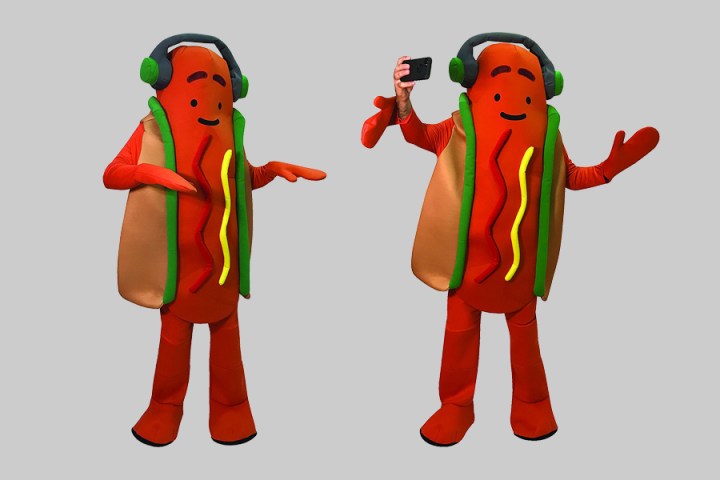snapchat dancing hot dog costume