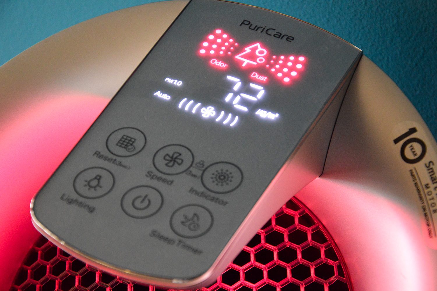 LG Puricare air purifier review pink close