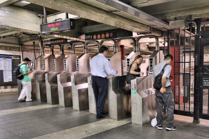 new york subway tap to pay turnstile