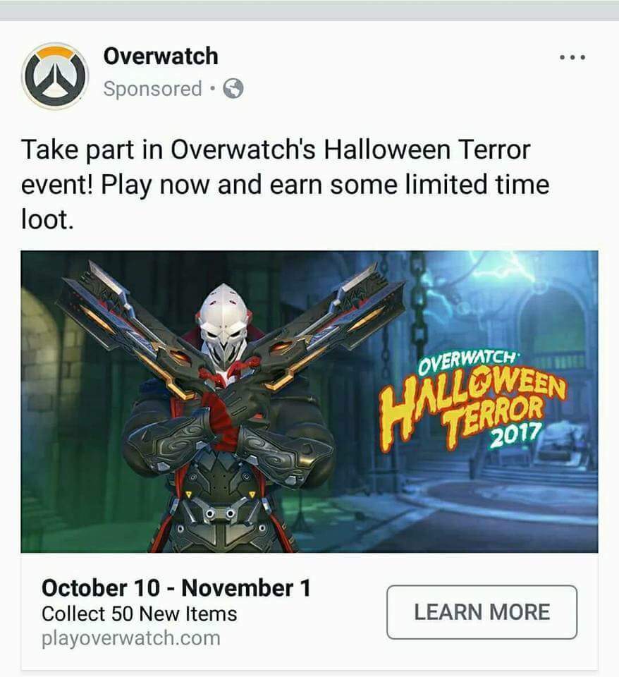 overwatch halloween terror 2017 reaphall