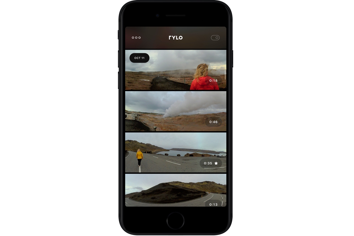 rylo 360 camera announced app library